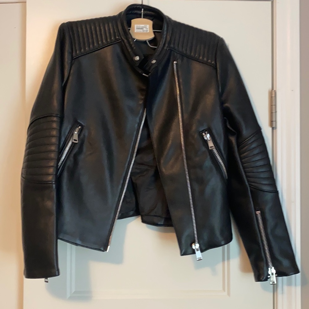 Zara leather jacket